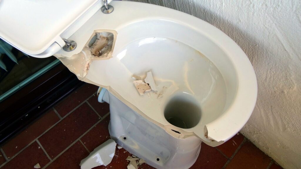 broken toilet susanville